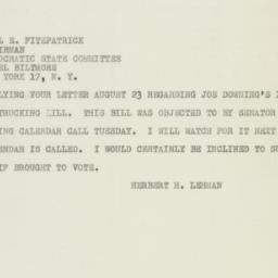 Telegram: 1950 August 25