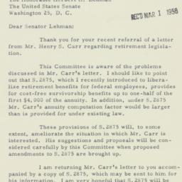 Letter: 1956 February 29