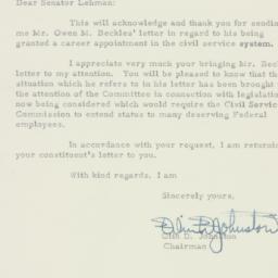 Letter: 1955 July 25