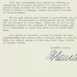 Letter: 1950 February 13