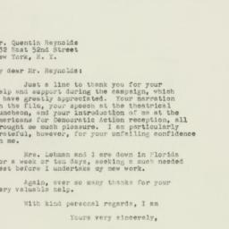 Letter: 1949 November 23