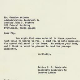 Letter: 1952 October 16