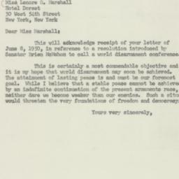 Letter: 1950 June 13