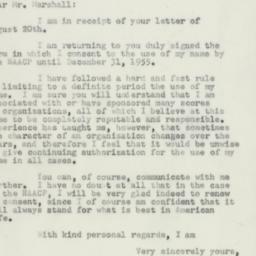 Letter: 1954 August 23