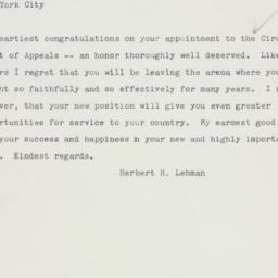 Letter: 1961 September 29