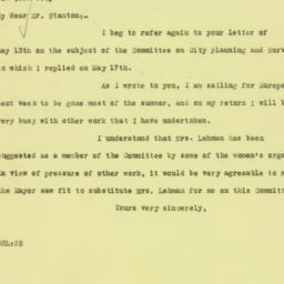 Letter: 1926 May 19