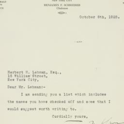 Letter: 1925 October 8