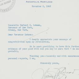 Letter: 1942 November 5