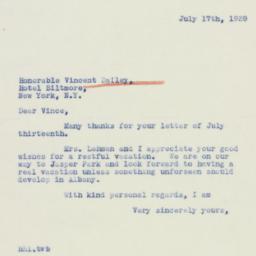 Letter: 1939 July 17