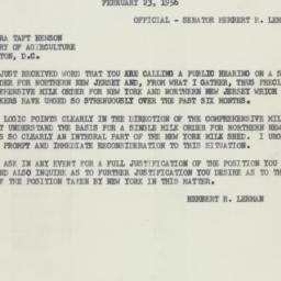 Letter: 1956 February 23