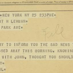 Letter: 1956 September 25