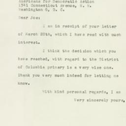 Letter: 1956 March 31