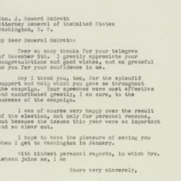 Letter: 1949 November 21