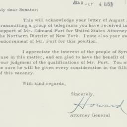 Letter: 1951 August 30