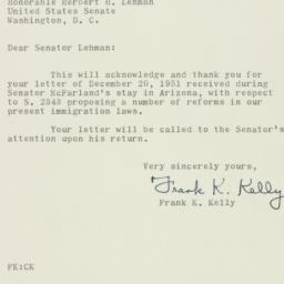 Letter: 1951 December 28