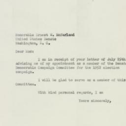 Letter: 1951 July 27