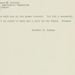 Telegram: 1948 November 3