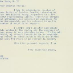 Letter: 1934 October 8
