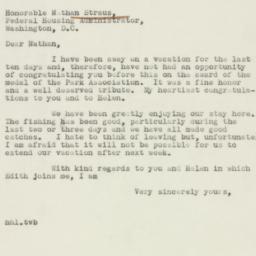 Letter: 1938 May 6