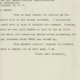 Letter: 1947 July 14