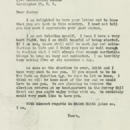 Letter: 1946 October 31