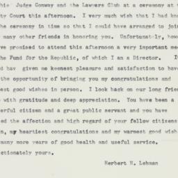 Letter: 1958 May 21