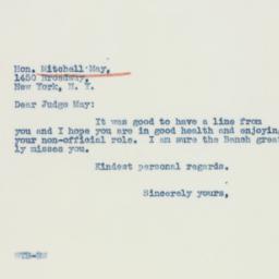 Letter: 1941 March 22