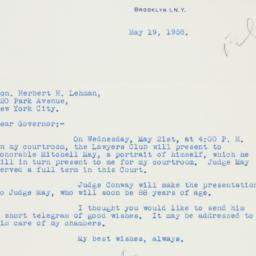 Letter: 1958 May 19