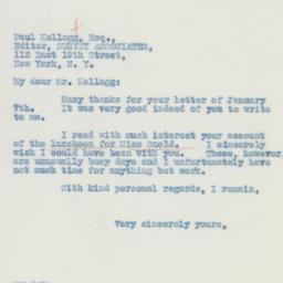 Letter: 1936 January 9