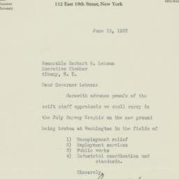 Letter: 1933 June 15