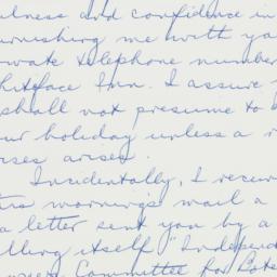 Letter: 1962 August 3