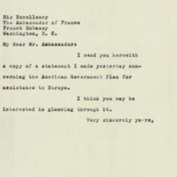Letter: 1947 July 1