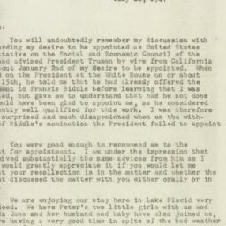 Letter: 1947 July 14