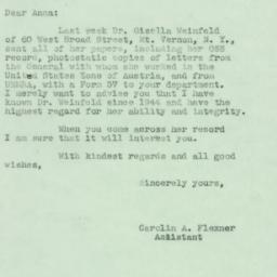 Letter: 1950 November 27
