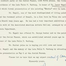 Letter: 1948 April 26