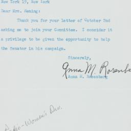 Letter: 1950 October 6
