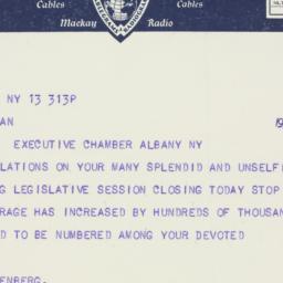 Telegram: 1936 May 13