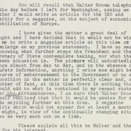 Letter: 1947 July 9