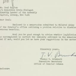 Letter: 1951 February 5