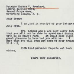 Letter: 1941 July 31