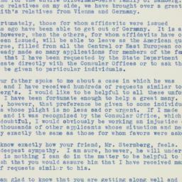Letter: 1938 November 17