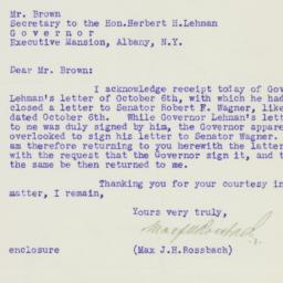 Letter: 1938 October 7