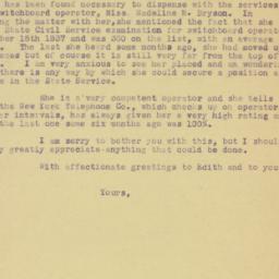 Letter: 1939 March 31