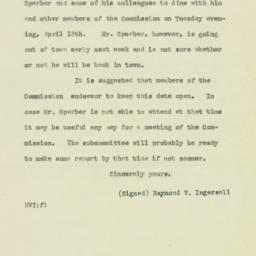 Letter: 1926 April 2