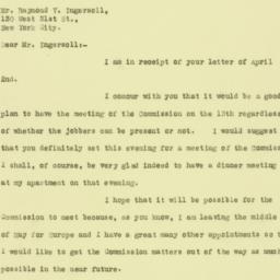 Letter: 1926 April 5