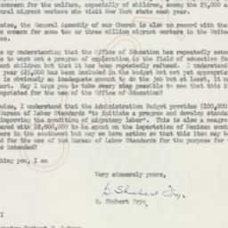 Letter: 1954 May 11