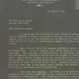 Letter: 1929 October 2