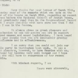Letter: 1957 March 28