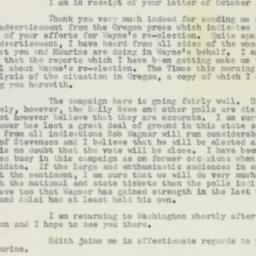 Letter: 1956 October 20