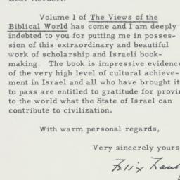 Letter: 1960 January 20